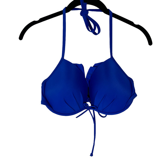 Victoria's Secret Other - Victoria’s Secret "The Fabulous" Royal Blue Bikini Swim Top Women's Size 34D